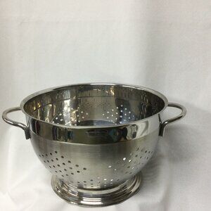 STAINLESS STEEL 18/10 - HEAVY DUTY - 5 Qt. 10" COLANDER WITH HANDLES & BASE